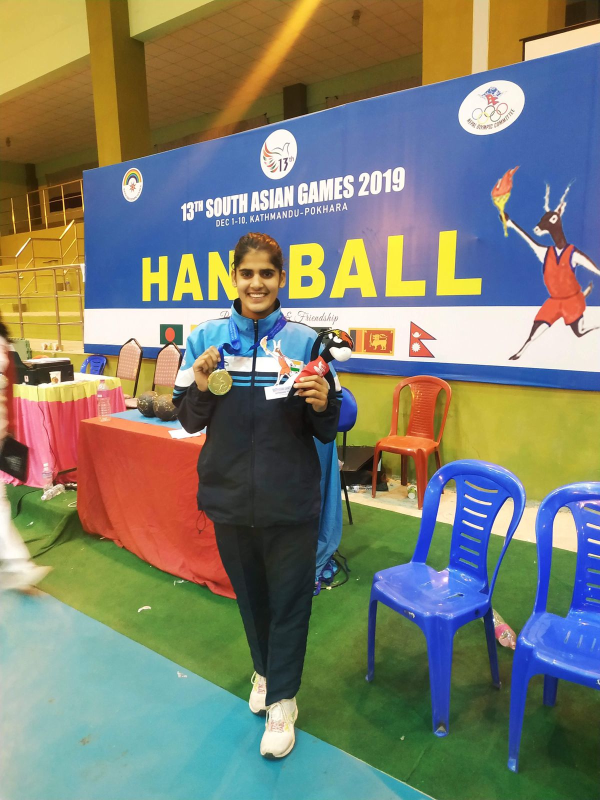 South Asian Game 2019 Kathmandu (Sonika Handball)