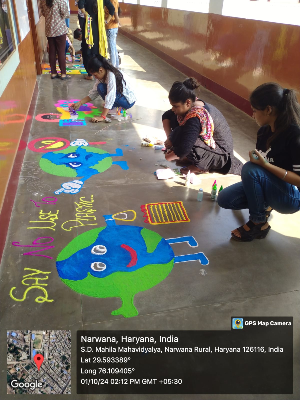 Rangoli  competition on Voter awareness